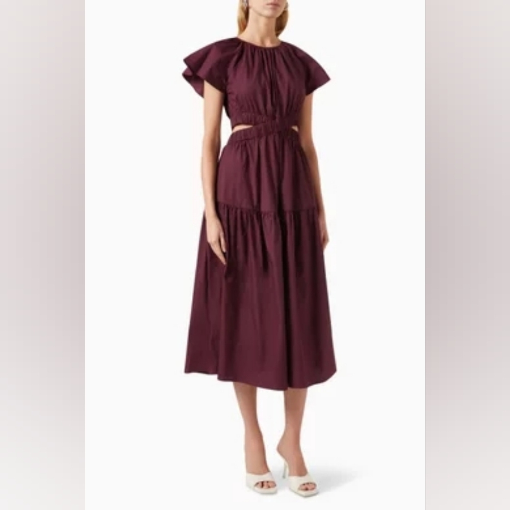 Minkpink Allegra Cut-out Midi‎ Dress in Cotton